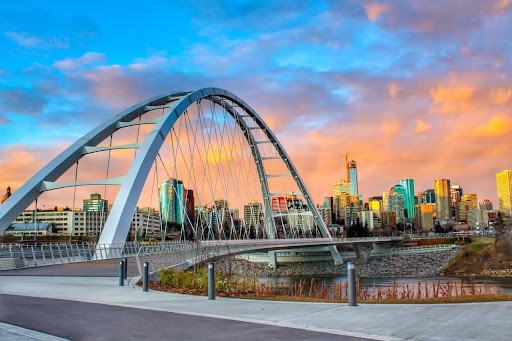 Walterdale Bridge at sunset