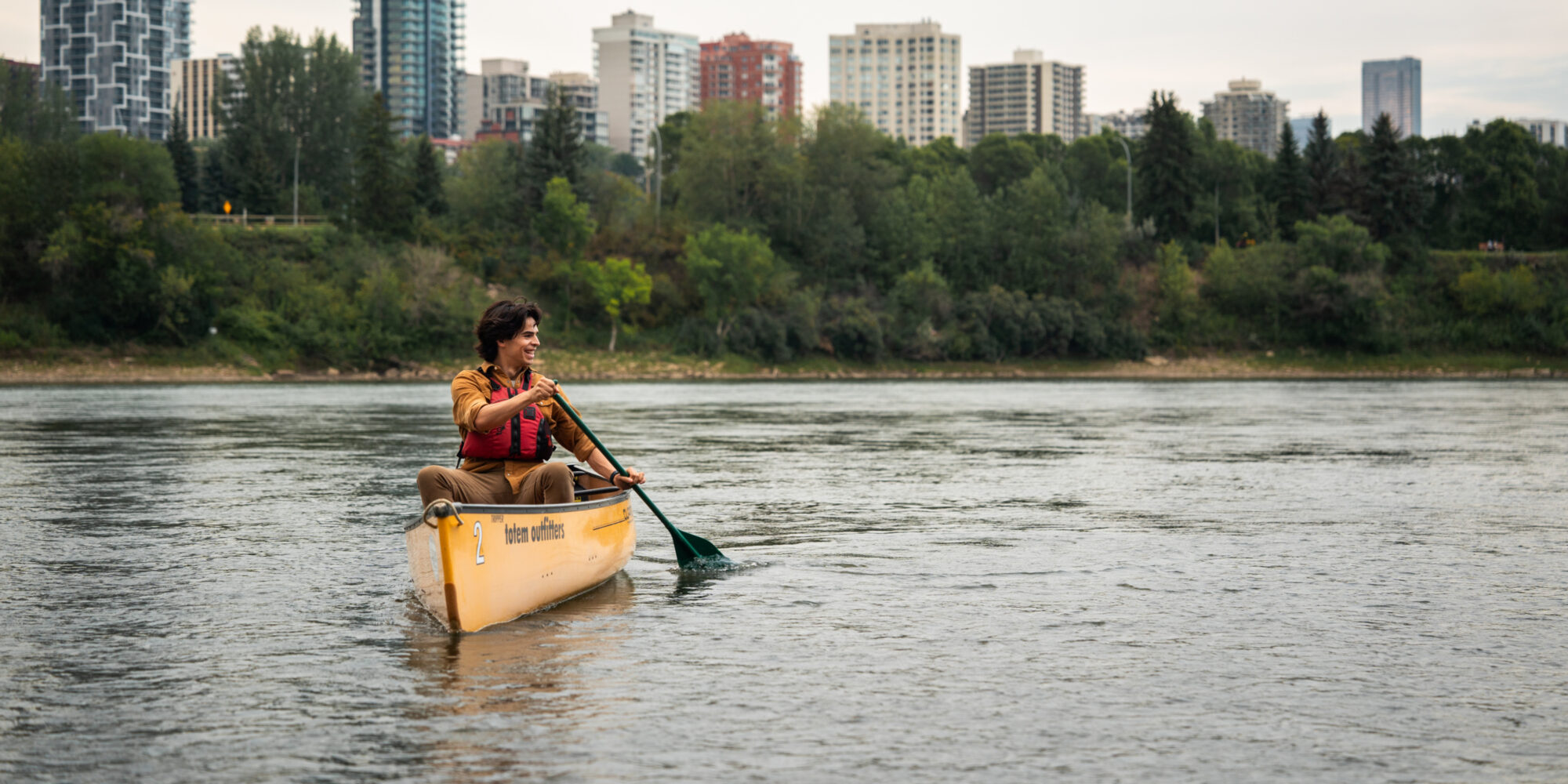 Kayak in Edmonton River