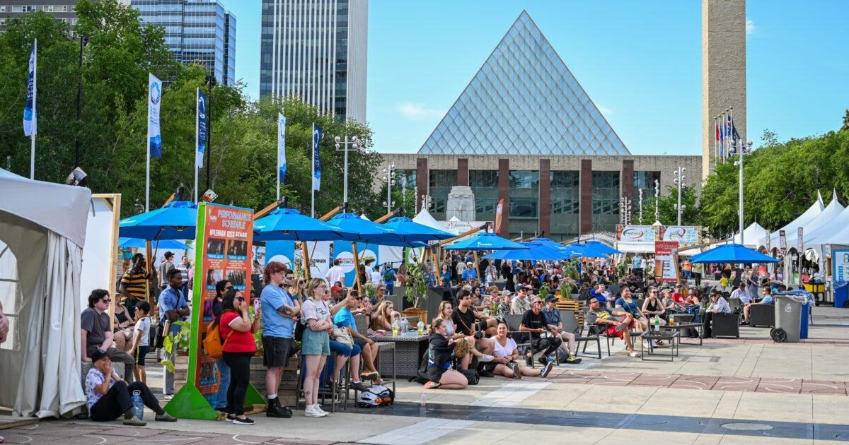 Churchill Square in Edmonton
